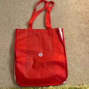 Big red Lululemon bag